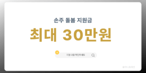 손주 돌봄 지원금 최대 30만 원 썸네일