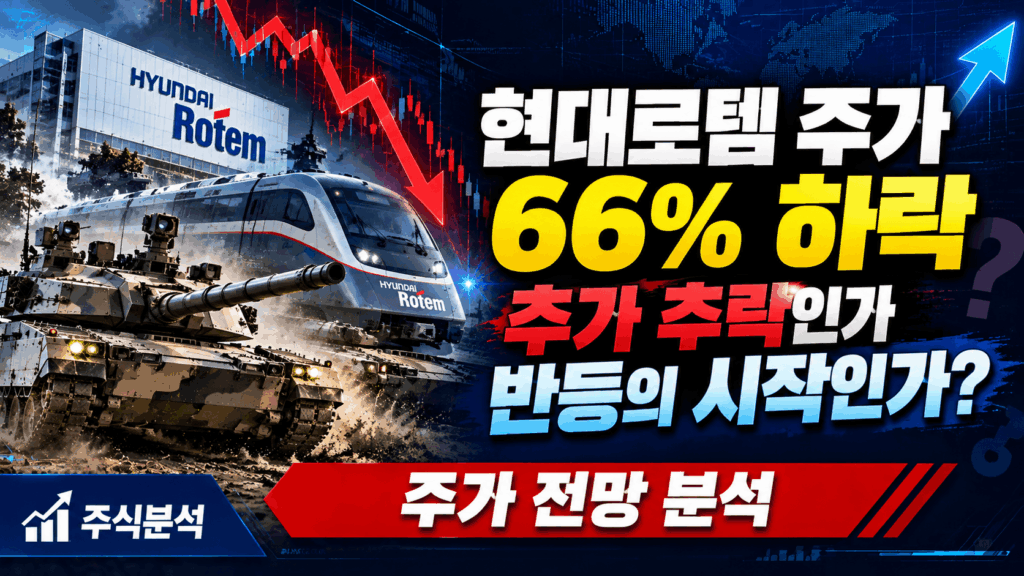 현대로템 주가 66% 하락, K2 전차 수출 전망과 반등 가능성 분석